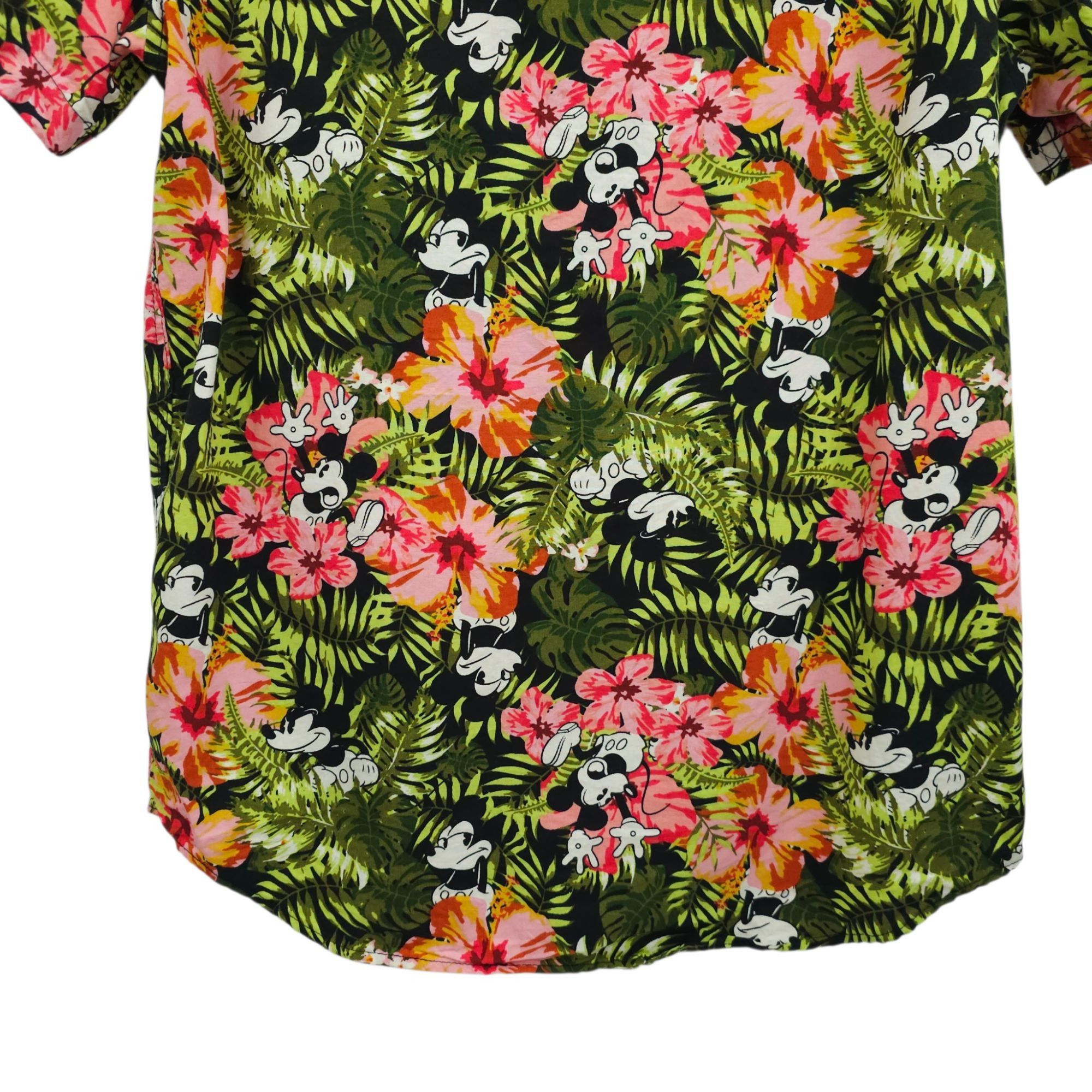 Disney Disney Mickey Mouse Button Down Shirt Small Tropical Floral Size US S / EU 44-46 / 1 - 16 Thumbnail