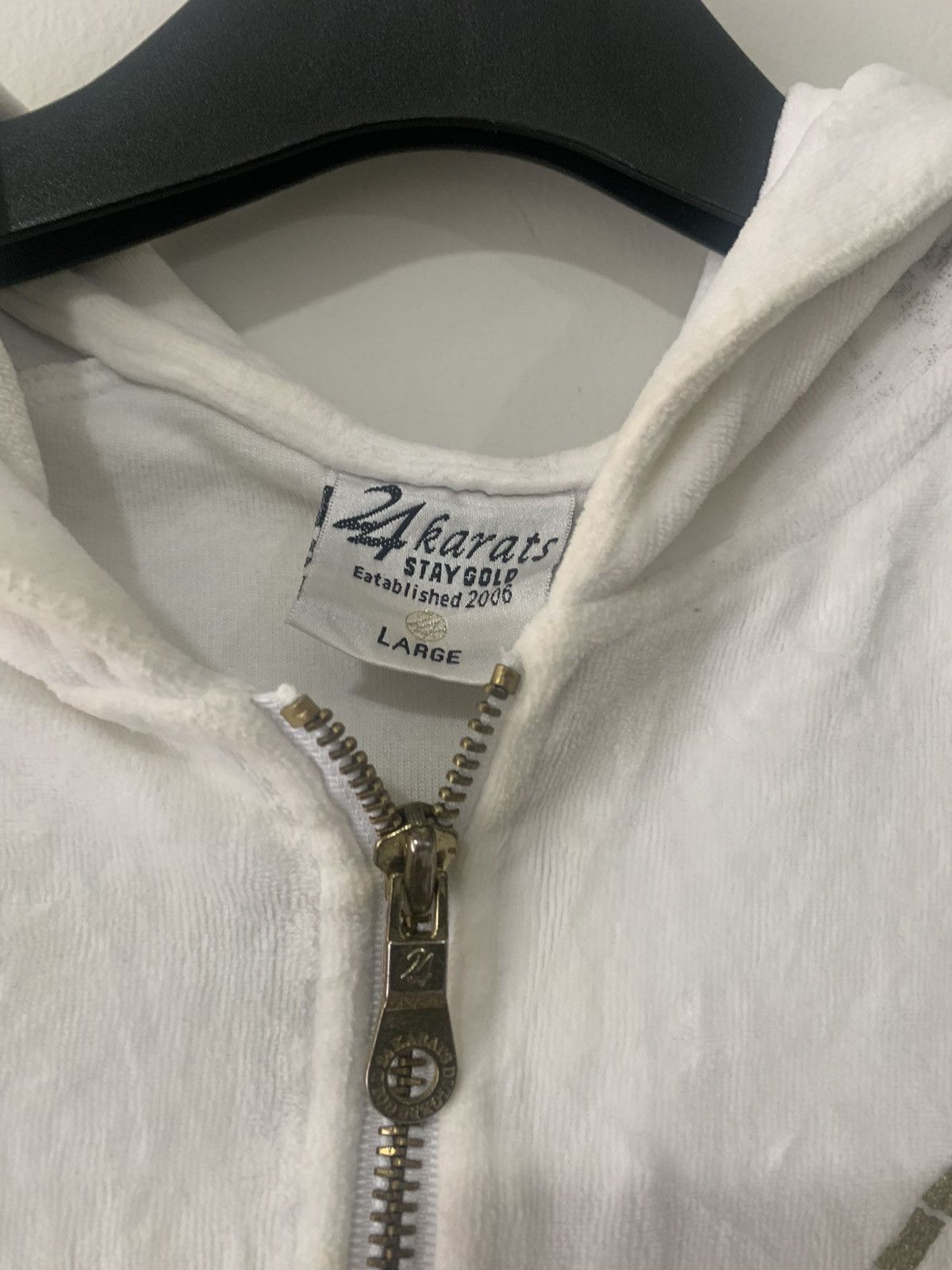 14th Addiction 24 Karats velvet zipper hoodie Size US L / EU 52-54 / 3 - 3 Thumbnail