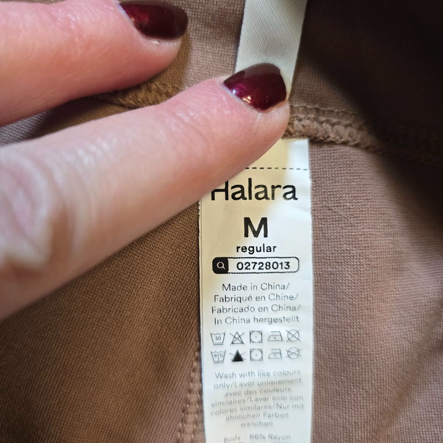 Vintage Halara Pants Womens Regular Medium Brown Flare Stretch Pull On Casual Basic Capsule Size 32" / US 10 / IT 46 - 4 Thumbnail