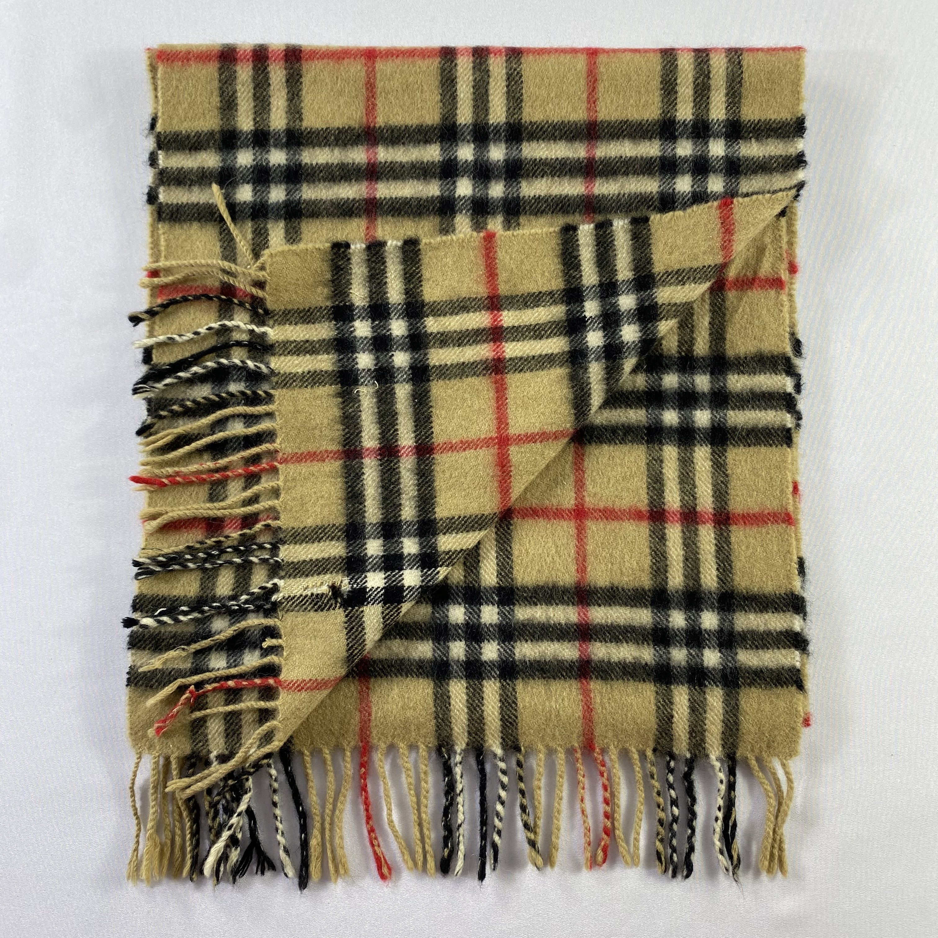 Burberry × Vintage Burberry Scarf Nova Check Neck Wrap Cashmere Muffler Size ONE SIZE - 5 Thumbnail