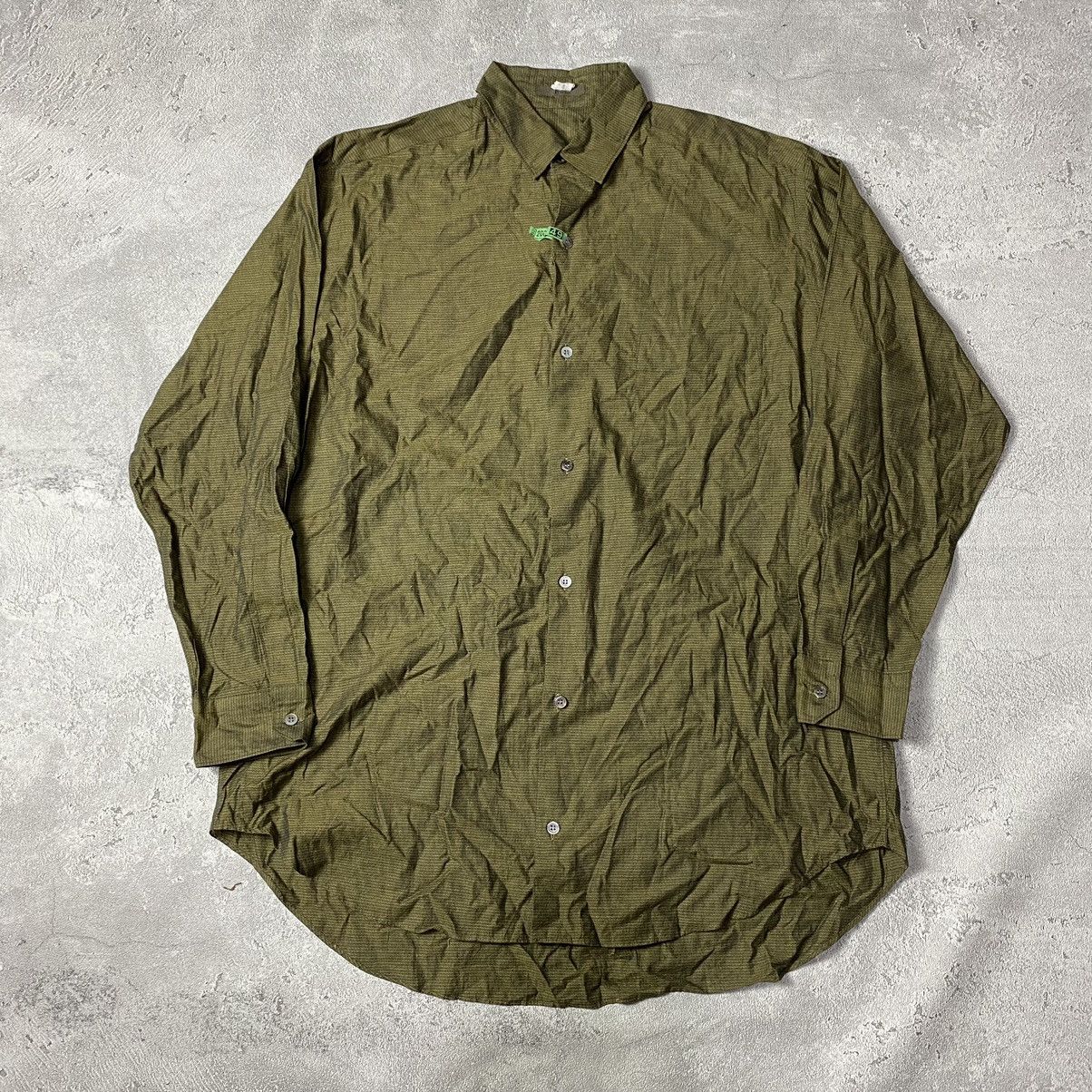 Y's × Y's for Men × Yohji Yamamoto Vintage Y’s For Men Shirt XL Yohji Yamamoto Olive Size US XL / EU 56 / 4 - 1 Thumbnail