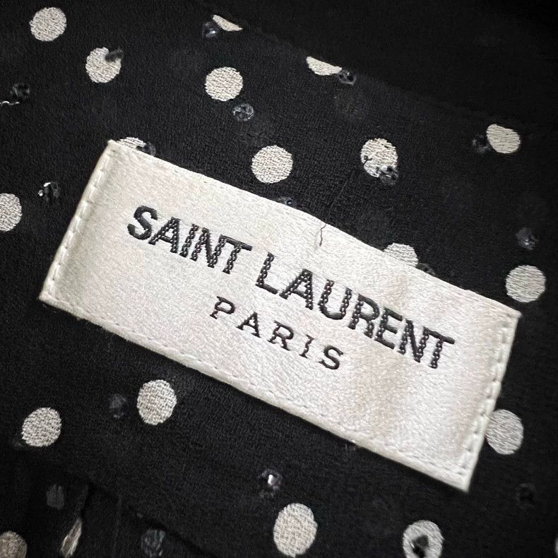 Saint Laurent Paris Saint Laurent Paris Saint Laurent Polka Dot Embroidered Sh Size US M / EU 48-50 / 2 - 5 Thumbnail