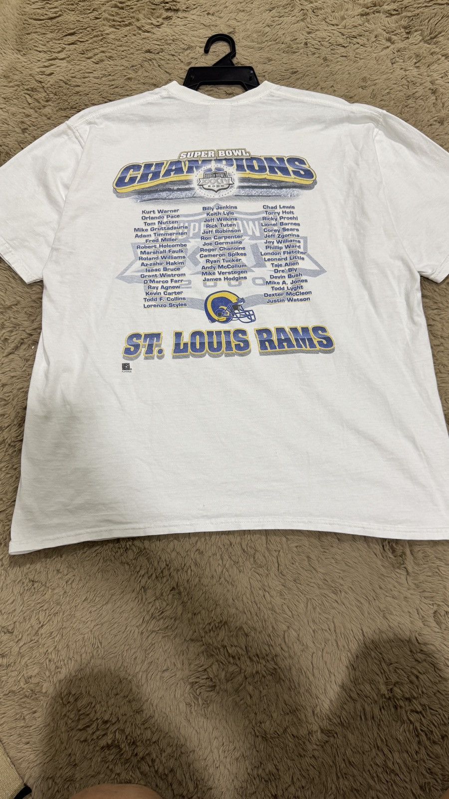 NFL × Pro Player × Vintage Vintage 2000 Super Bowl Champion St Louis Rams Size US XL / EU 56 / 4 - 2 Thumbnail