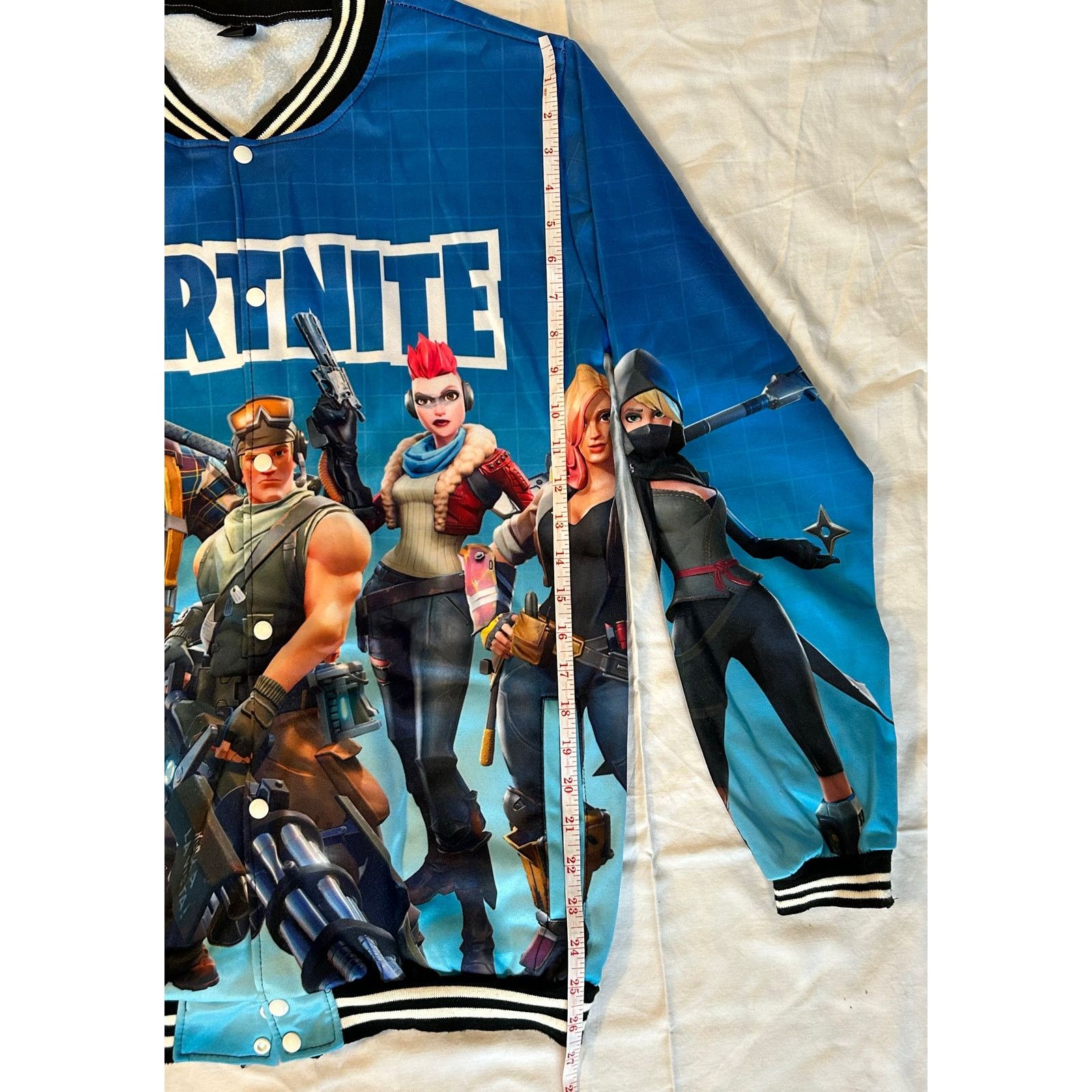 Other Epic Fortnite Squad Varsity Button-Up Jacket - L (175/88A) Size US L / EU 52-54 / 3 - 5 Thumbnail