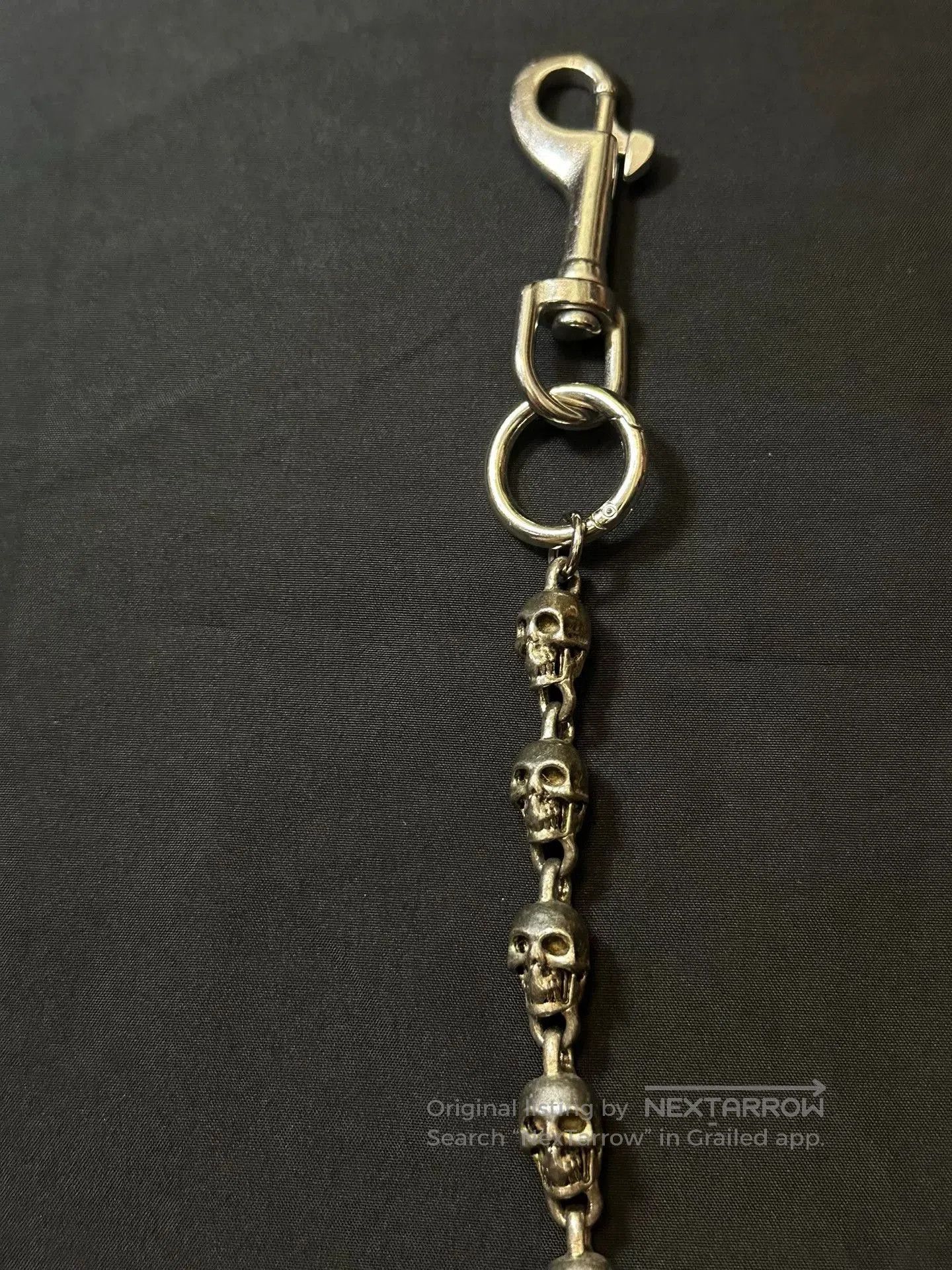 Vintage vintage skull chain key wallet belt. Size ONE SIZE - 2 Thumbnail