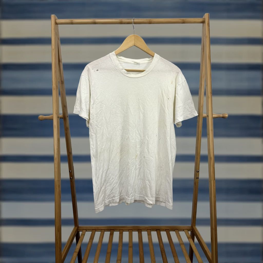 Thrasher VTG 80s Cotton Blank Thrashed Distressed Worn WIP Work T-Shirt XL White Mens XL Shirt Size US XL / EU 56 / 4 - 1 Thumbnail