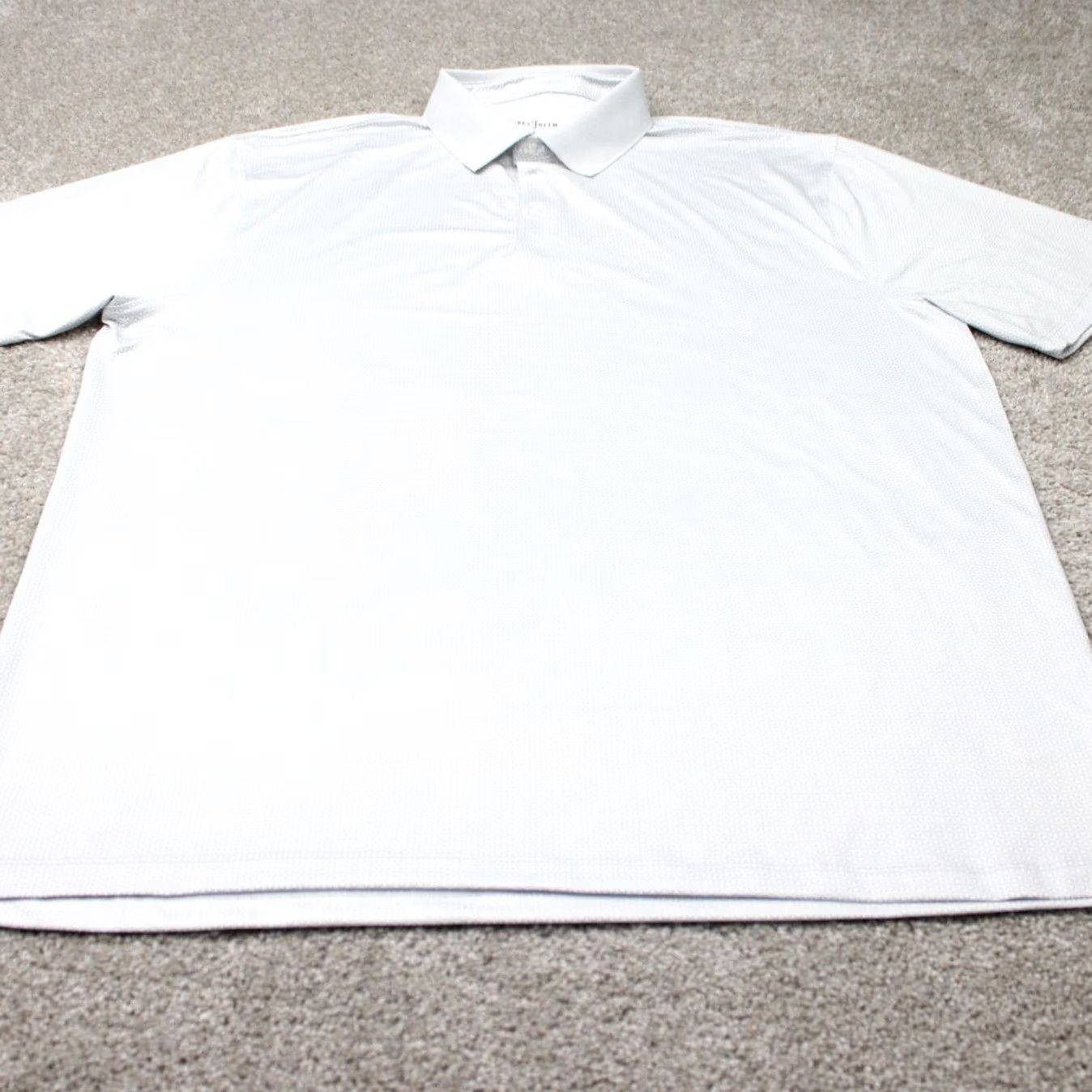 Vintage Hickey Freeman Polo Shirt Mens 2XL Gray Short Sleeve Geometric Stretch Athletic Casual Golf Polo Shirt Mens XXL Gray Size US XXL / EU 58 / 5 - 3 Thumbnail