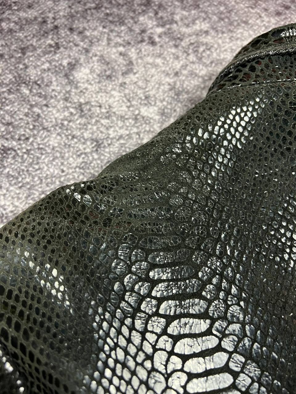 Hysteric Glamour Vintage Y2k Snakeskin Leather Lacquer Jacket Snake Print Size L / US 10 / IT 46 - 21 Thumbnail