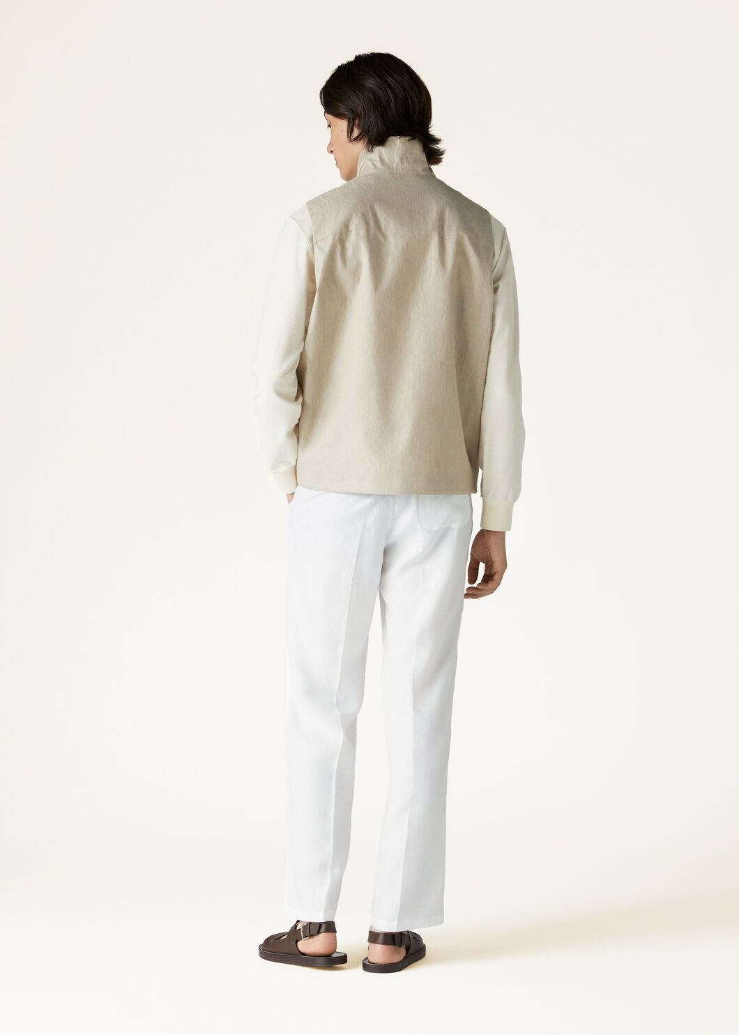 Loro Piana o1w1db10125 FAO0326 Miki Vest in Beige Size US S / EU 44-46 / 1 - 5 Thumbnail