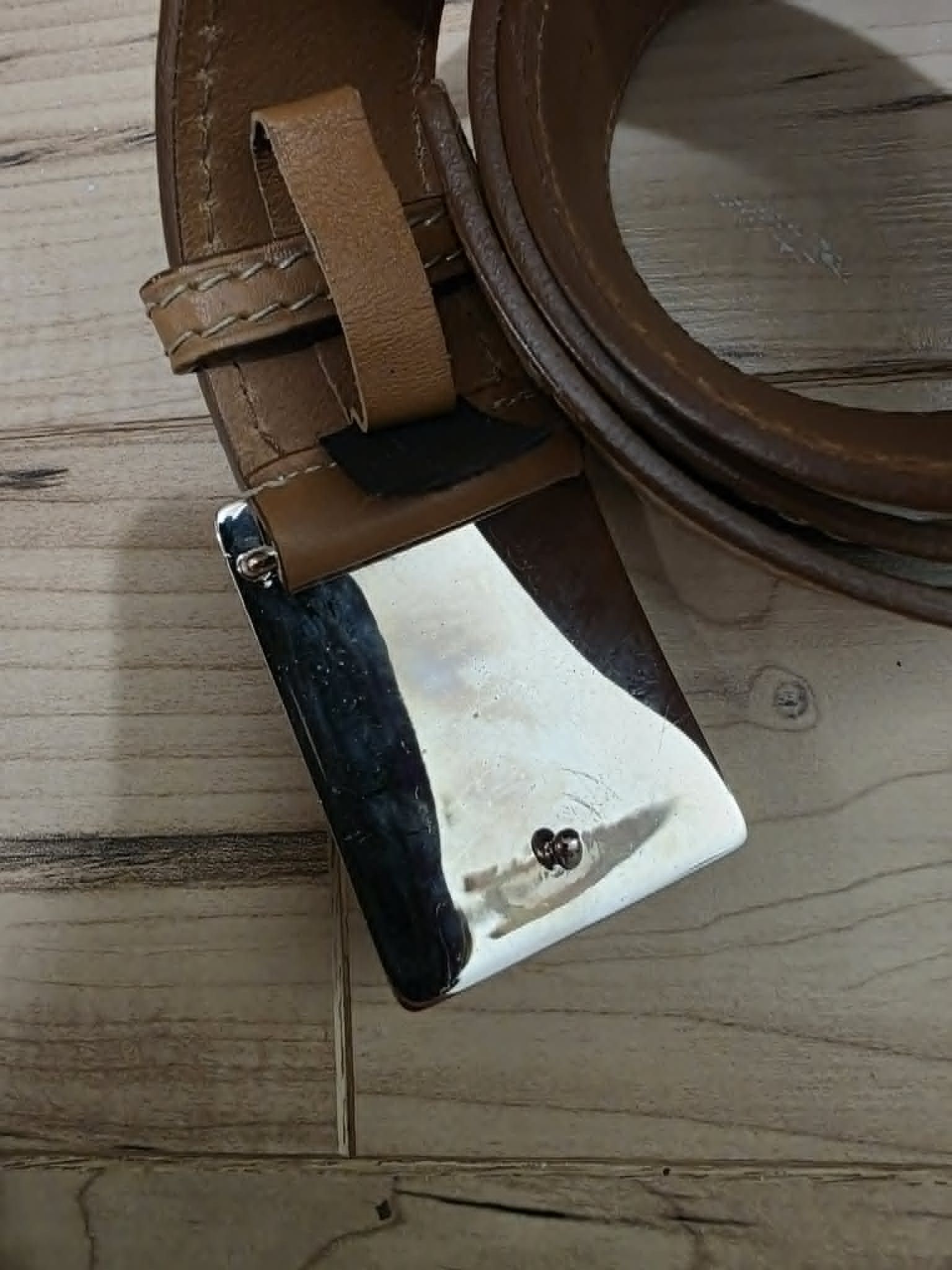 Prada Prada Croc-Embossed Leather Belt with Buckle Size ONE SIZE - 2 Thumbnail