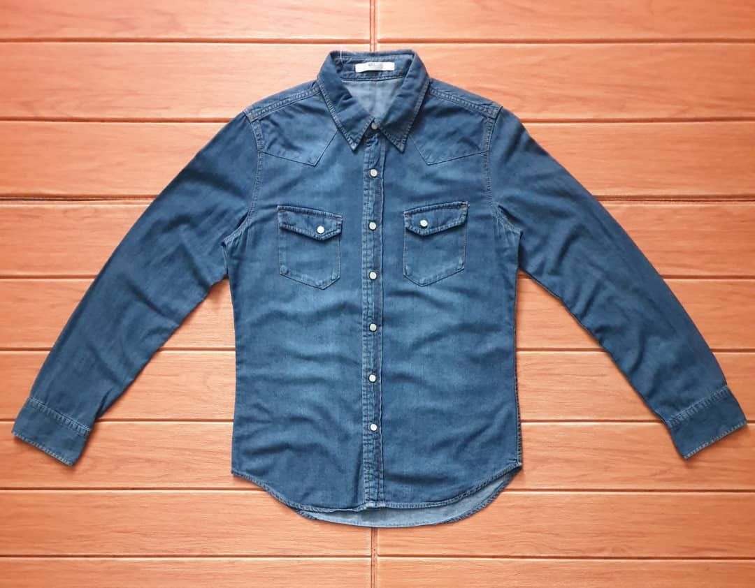 Azul basic Japanese brand Western Shirt