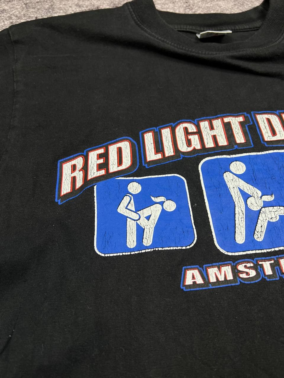 Vintage Vintage Red Light District Amsterdam T-Shirt Humor Tee Size US S / EU 44-46 / 1 - 5 Thumbnail