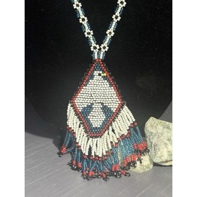 Other A39 Vtg Navajo Style Handmade Multicolor Glass Thunderbird N Size ONE SIZE - 4 Thumbnail