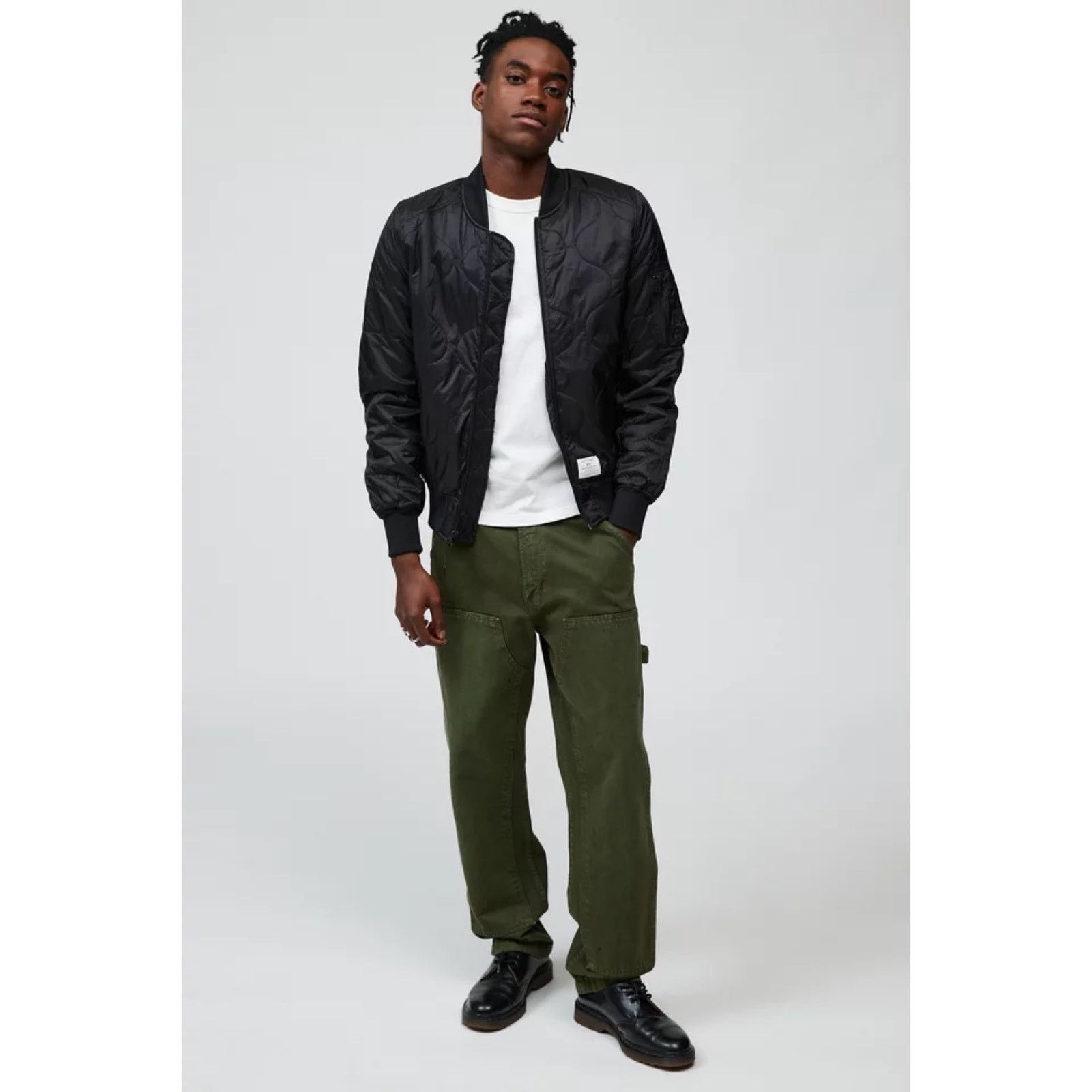 Alpha Industries Alpha Industries L-2B Quilted Flight Jacket Black Size US M / EU 48-50 / 2 - 2 Thumbnail