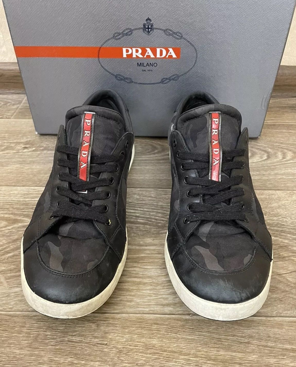 スニーカー PRADA SNEAKER (2EG302GUD F0009) Prada Prada Man Sneakers 2EG302GUD F0009 Size UK 7 | Grailed