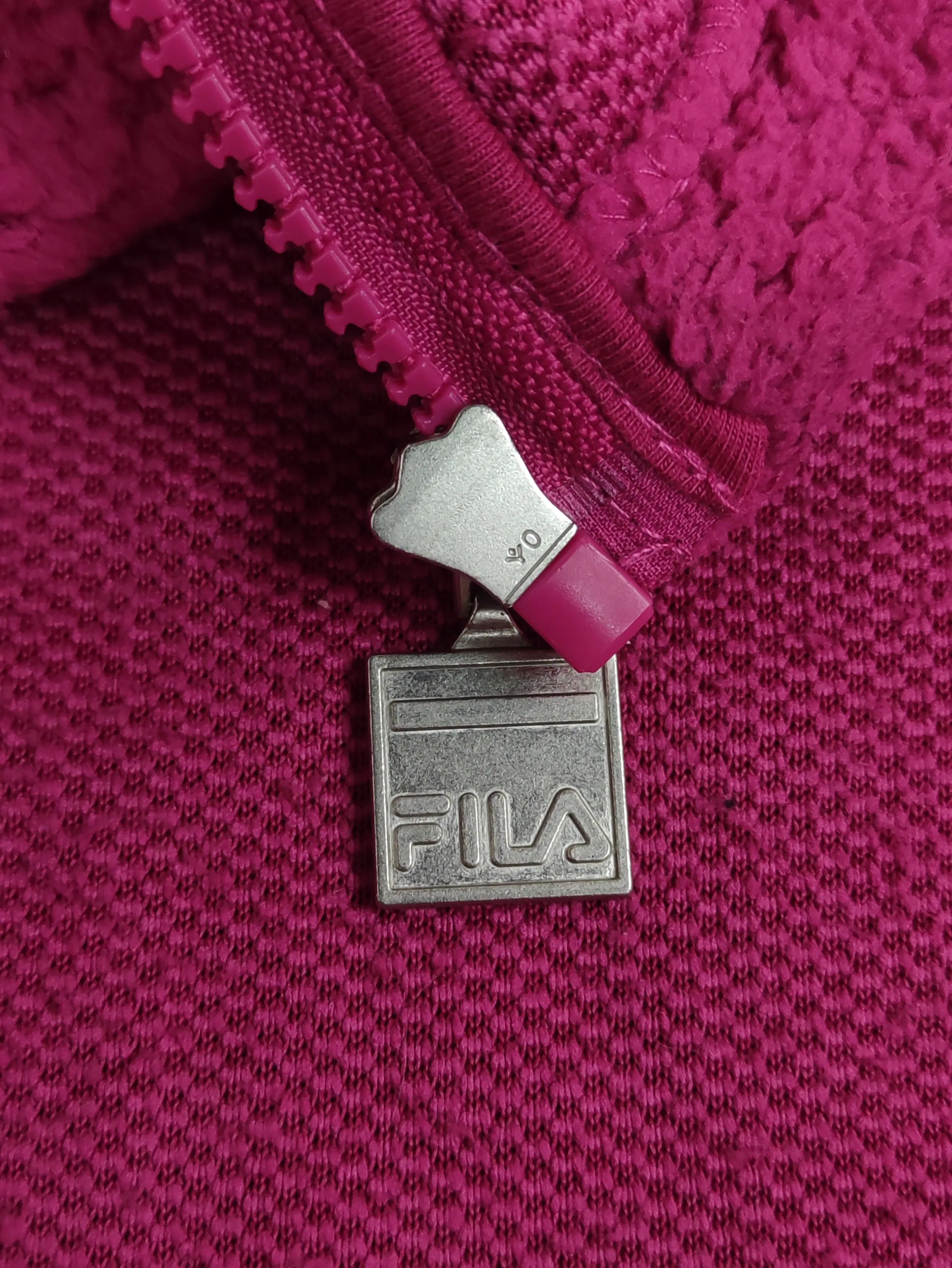 Fila FILA Sherpa Fleece Zip-Up Hoodie Magenta Size US XL / EU 56 / 4 - 6 Thumbnail
