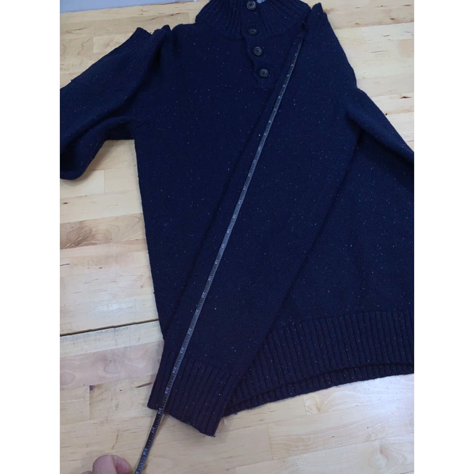 Gap Gap Pullover Sweater Mens L Blue button Lambswool Nylon Wool 1/4 Button Casual Classic Preppy Fall Winter Spring Denim? Size US L / EU 52-54 / 3 - 5 Thumbnail