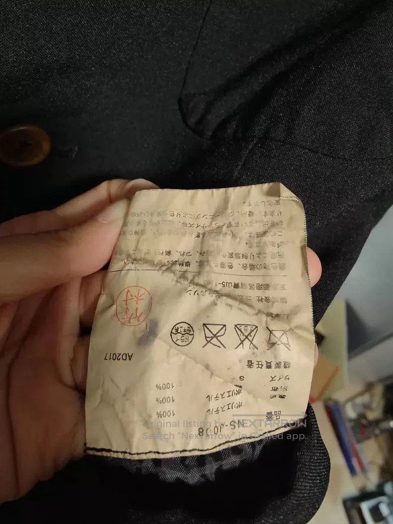 Comme des Garcons CDG Black Round Collar Pocket Jacket - dmc. Size US S / EU 44-46 / 1 - 3 Thumbnail