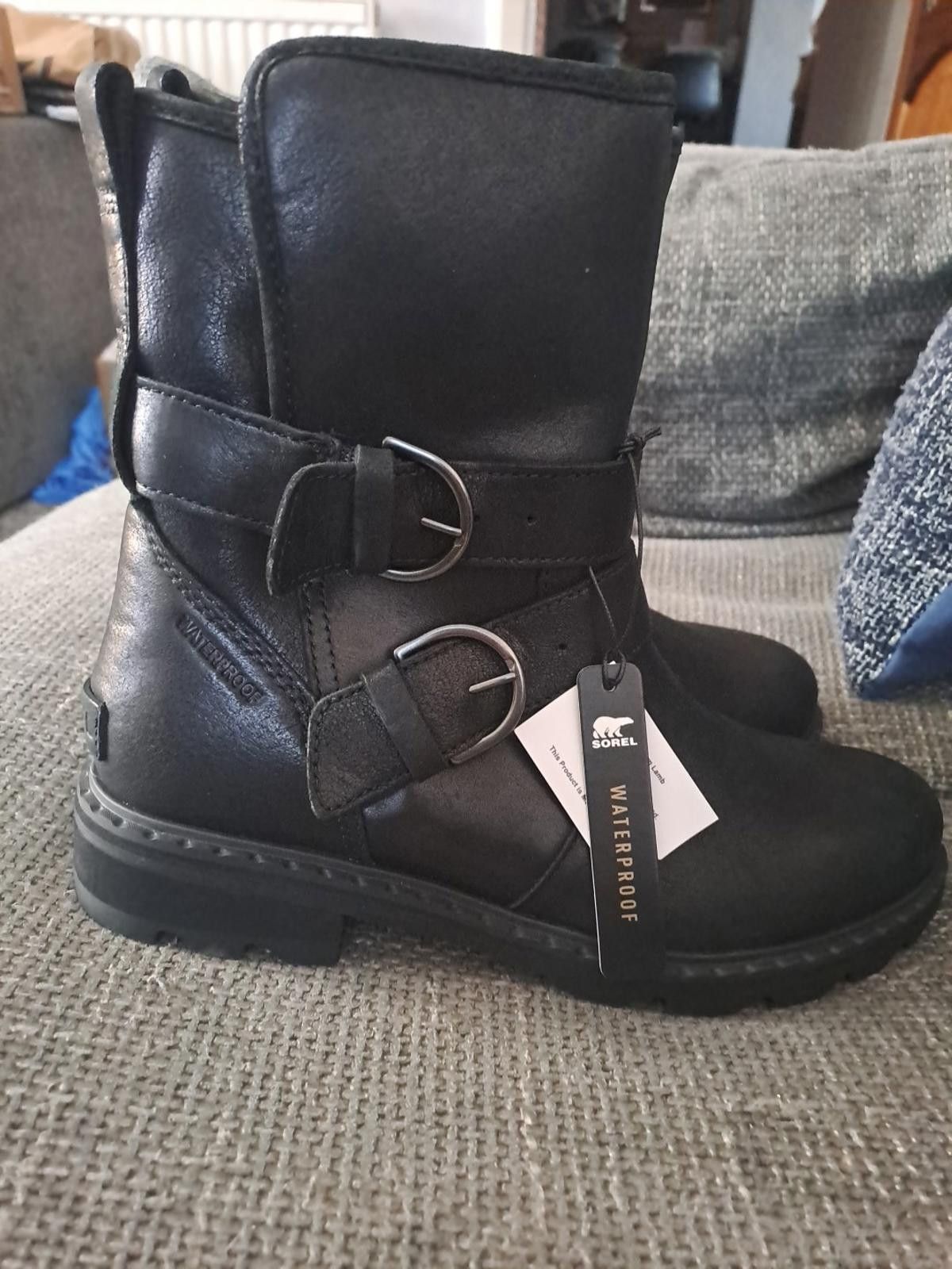 SOREL Sorel Waterproof Black Leather Phoenix Moto Size UK 8 Size US 10 / IT 40 - 2 Thumbnail