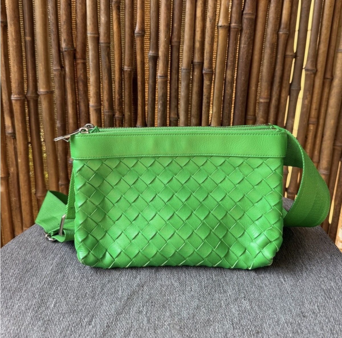 BOTTEGA VENETTA double pouch crossbody bag