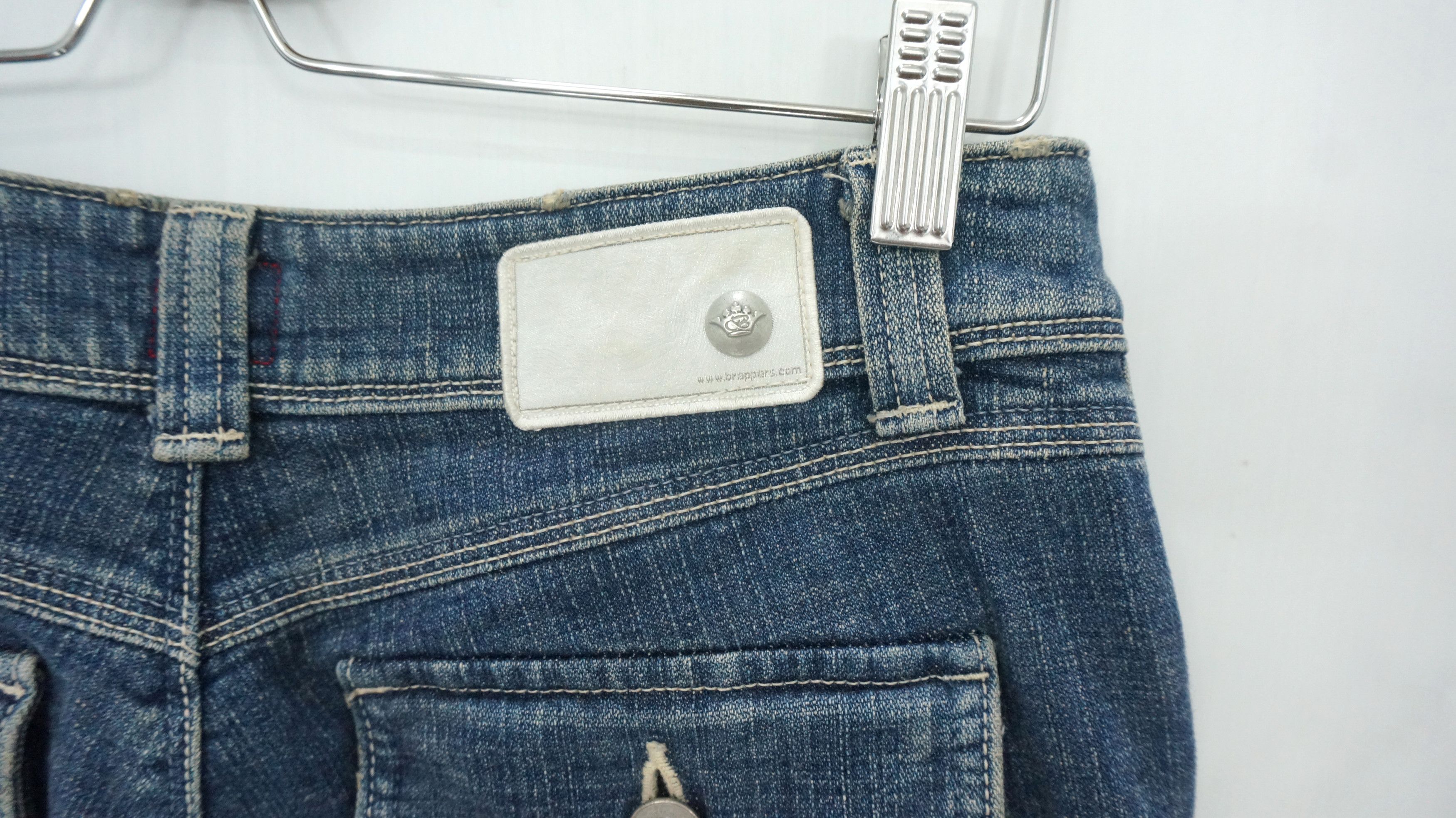 Japanese Brand 🔥 Vintage BRAPPERS Women Flare Bush Jeans Size 29" - 7 Thumbnail