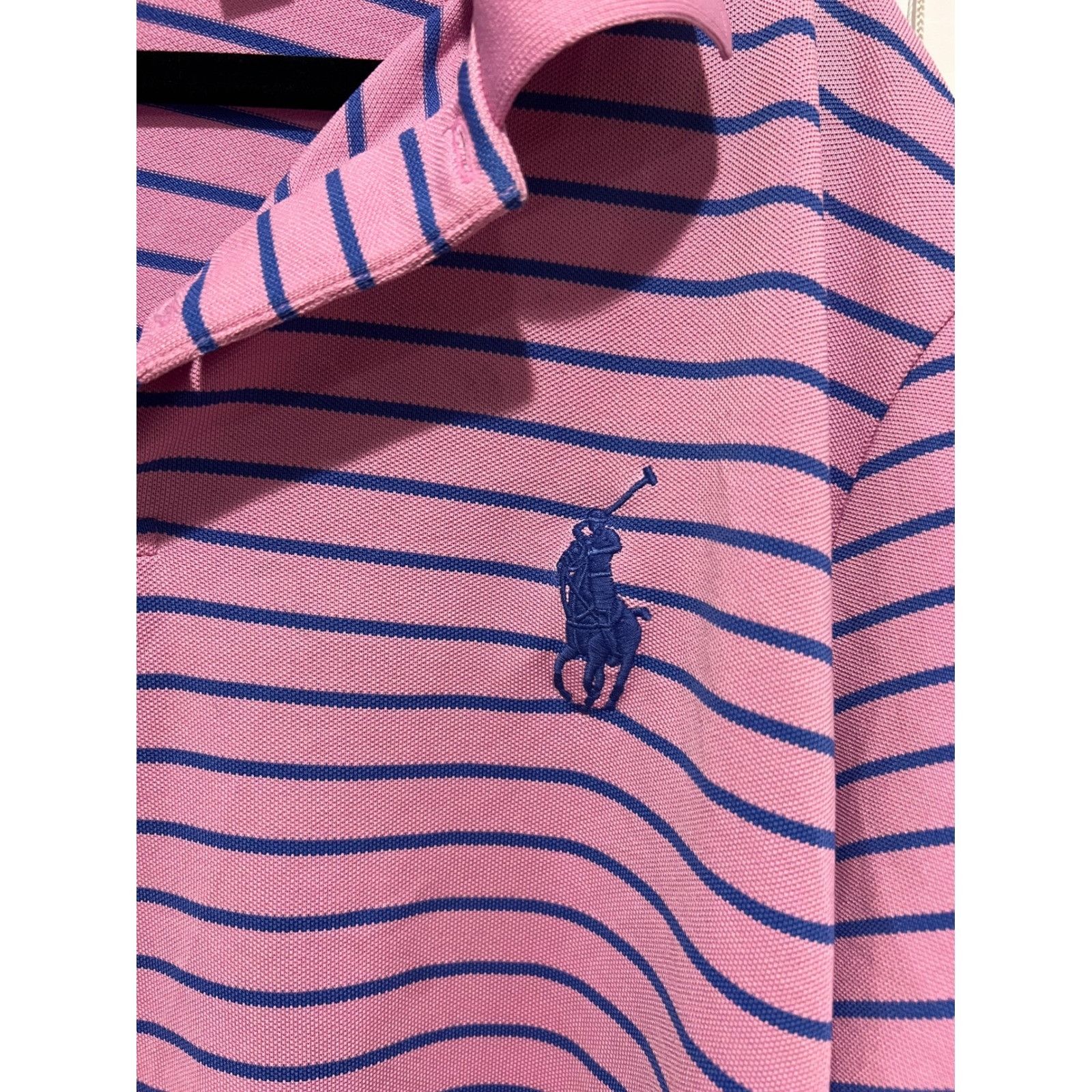 Polo Ralph Lauren Polo Golf Ralph Lauren Performance Pro Fit Pink Striped Polo Size US XXL / EU 58 / 5 - 2 Thumbnail