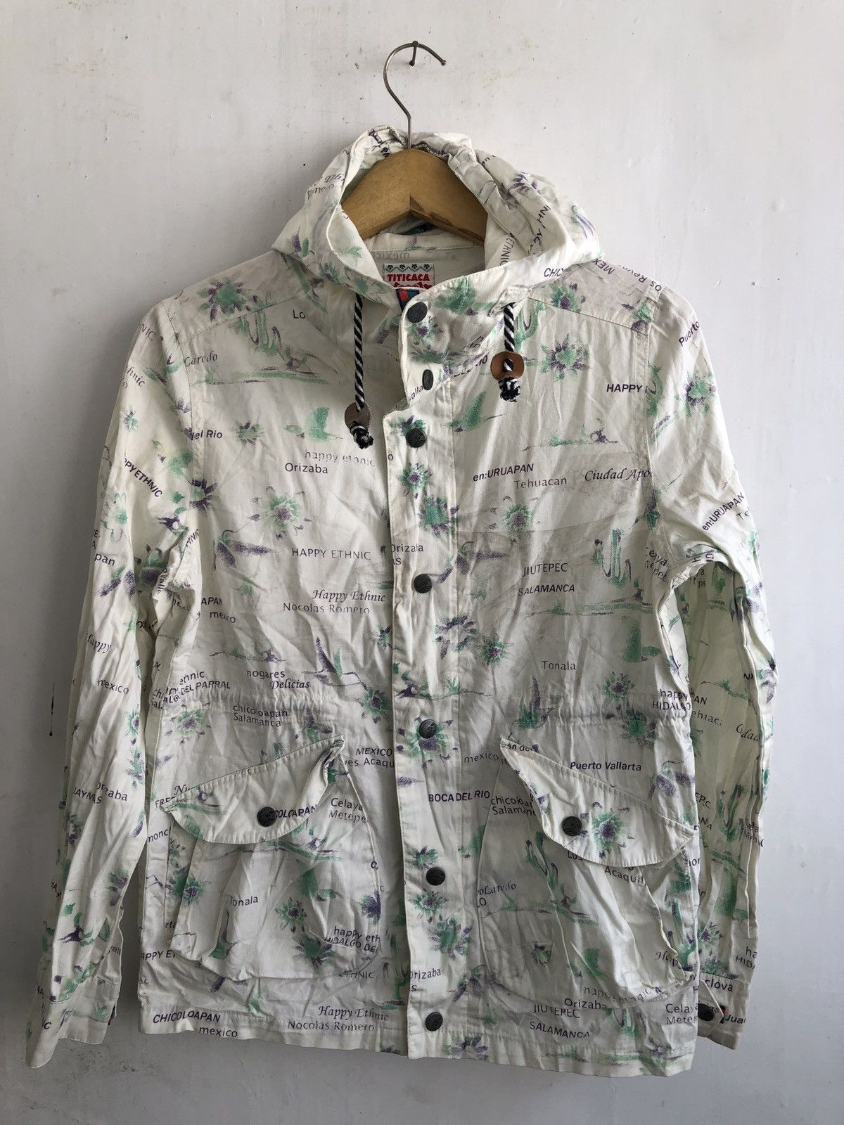 Japanese Brand × Vintage TITICACA PARKA JACKET FULL PRINT Size M / US 6-8 / IT 42-44 - 1 Thumbnail