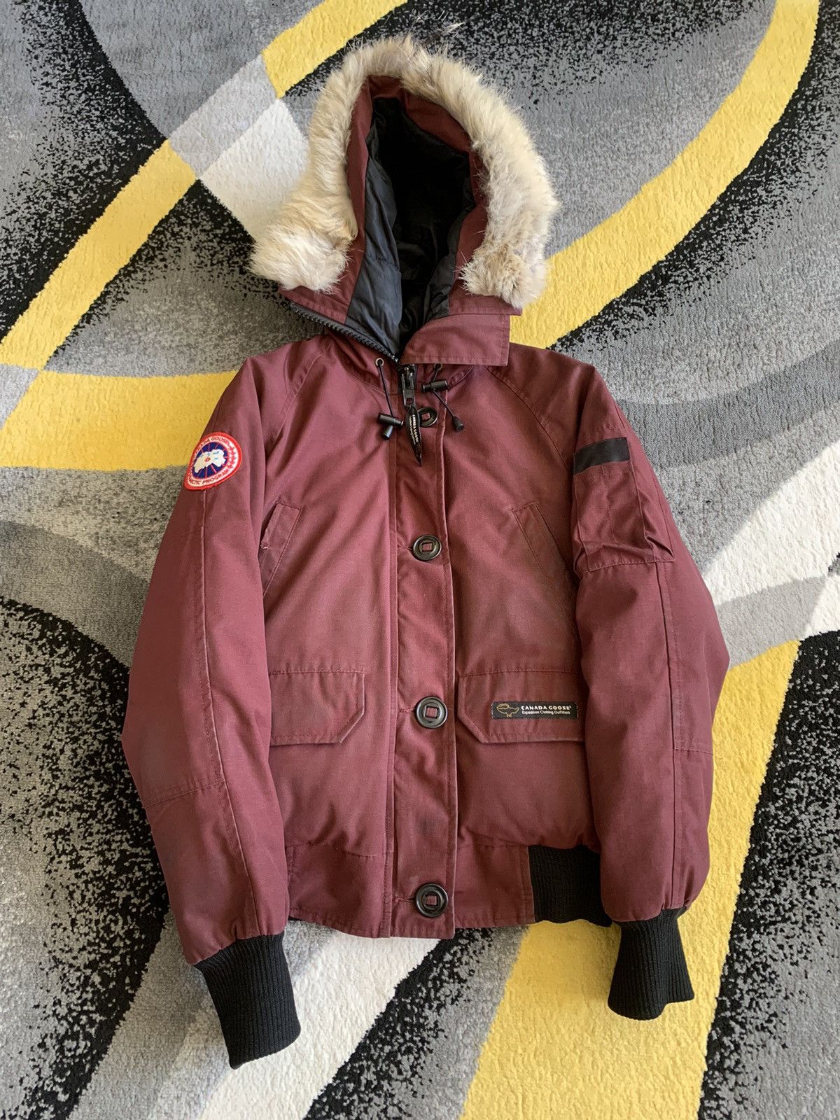 image of Canada Goose Chilliwack Bomber Jacket in Red, Women's (Size Small)