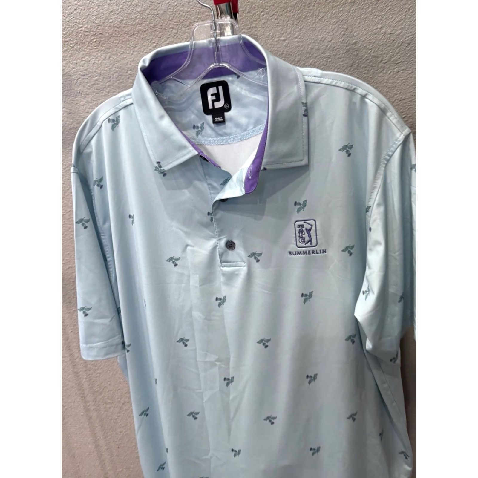 Footjoy Footjoy POLO SHIRT Floral TPC Summerlin XL Men Size US XL / EU 56 / 4 - 4 Thumbnail