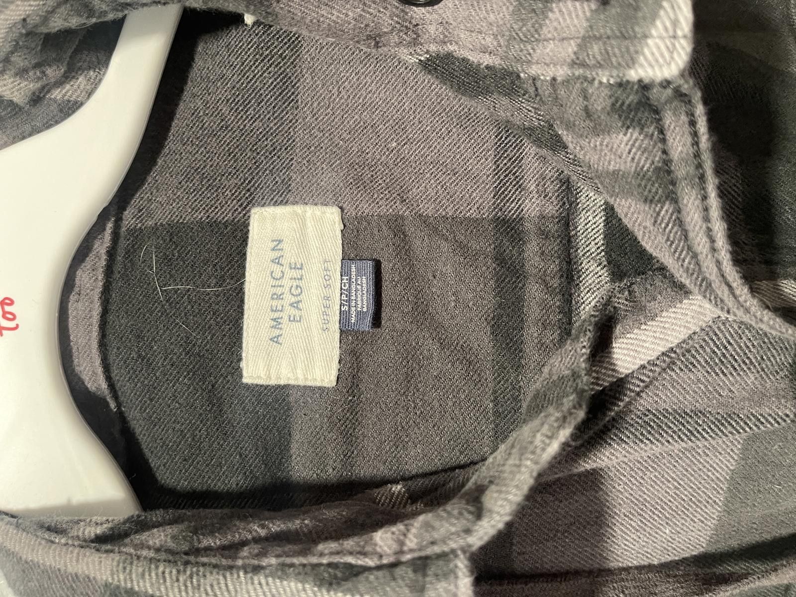 American Eagle Outfitters American Eagle Men's Flannel Shirt Jacket S w Removable Hood Size US S / EU 44-46 / 1 - 3 Thumbnail
