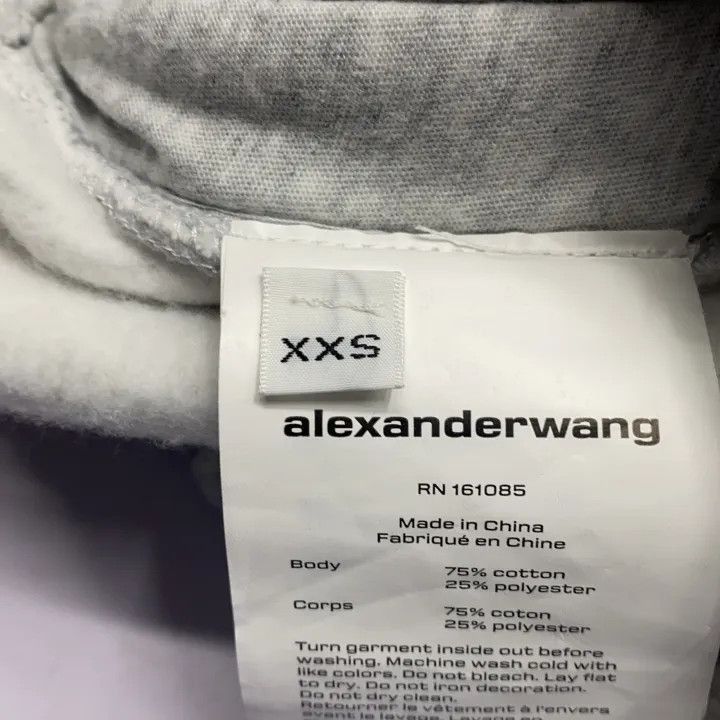 Alexander Wang Alexander Wang SS23 Grey Logo Mid-Length Shorts - Size 22" - 6 Thumbnail