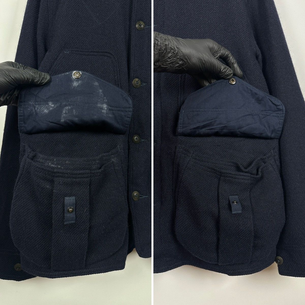 Polo Ralph Lauren Polo Ralph Lauren Wool/Alpaca Navy Blue Military Jacket Size US L / EU 52-54 / 3 - 16 Thumbnail