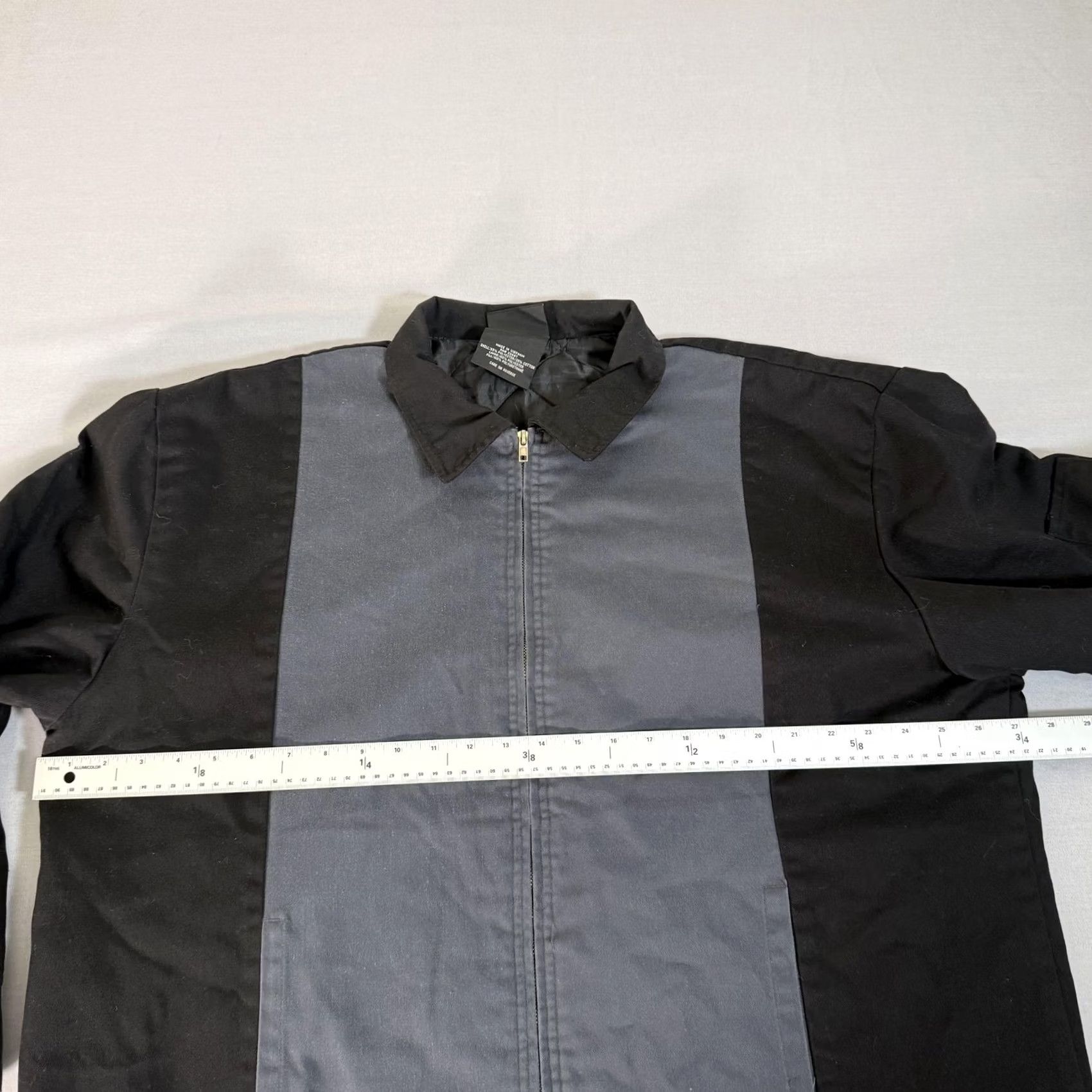 Dickies Dickies Jacket Mens XL Black Gray Striped Canvas Bomber Zip Lantern? Size US XL / EU 56 / 4 - 4 Thumbnail