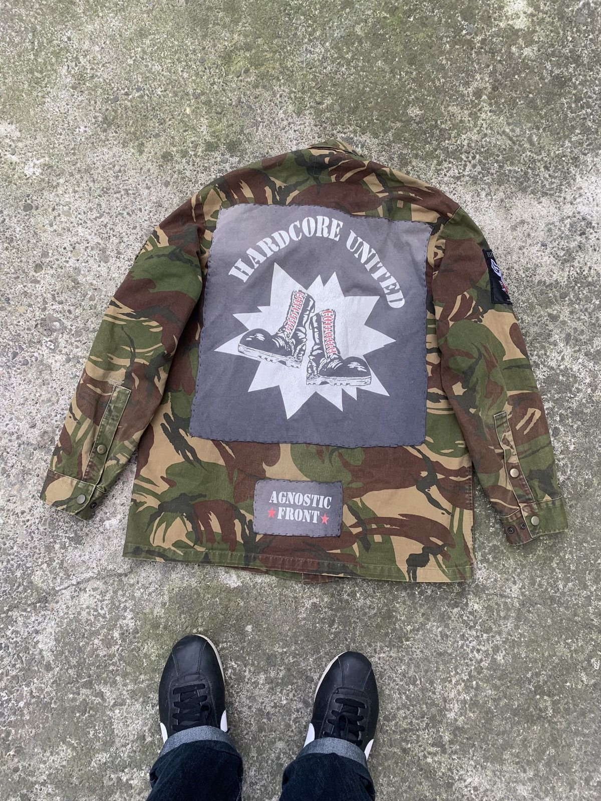 Other Custom Camo Punk Jacket w/ Patches MARQUARDT + SCHULZ Size US L / EU 52-54 / 3 - 3 Thumbnail