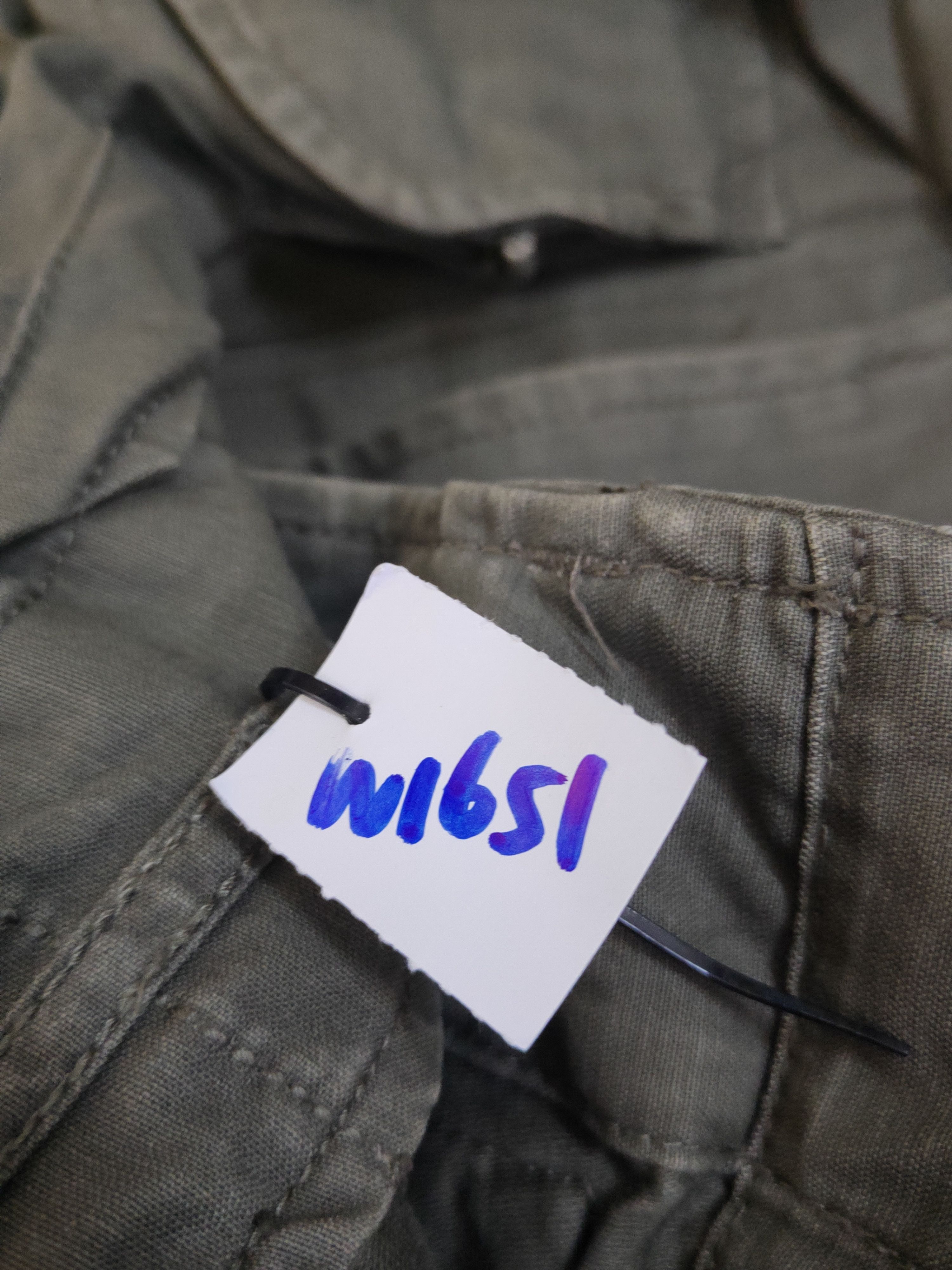 Japanese Brand Back Number Olive Military multipocket Hoodie Jackets #W1651 Size US M / EU 48-50 / 2 - 13 Thumbnail