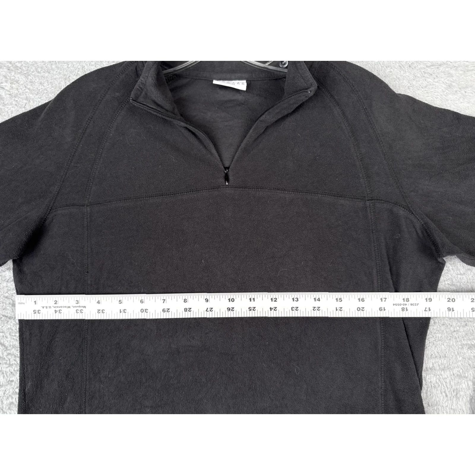 Vintage Columbia Womens Pullover Shirt Black 1/4 Zip Pocket Fleece Outdoor Hiking Size L / US 10 / IT 46 - 7 Thumbnail