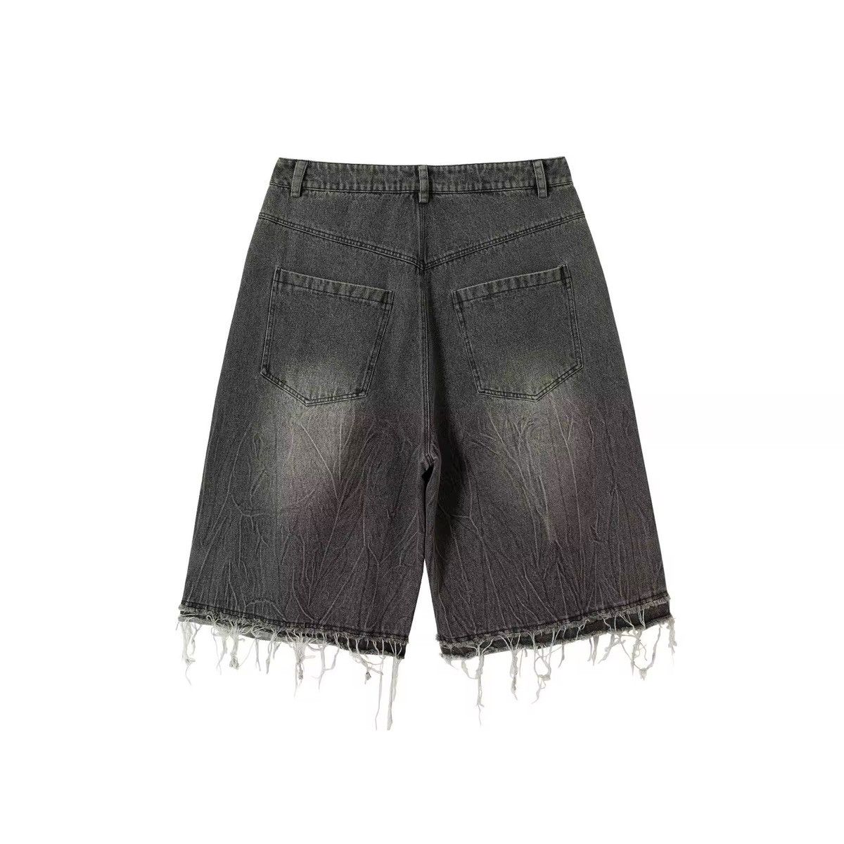 Other Streetwear Gothic Punk Washed Denim Printed Shorts Size US 32 / EU 48 - 5 Thumbnail