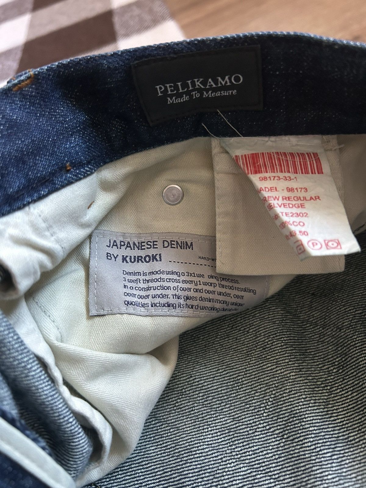 Japanese Brand × Vintage Pelikamo japanese denim by kuroki jean’s selvedge 🇯🇵 Size US 32 / EU 48 - 6 Thumbnail