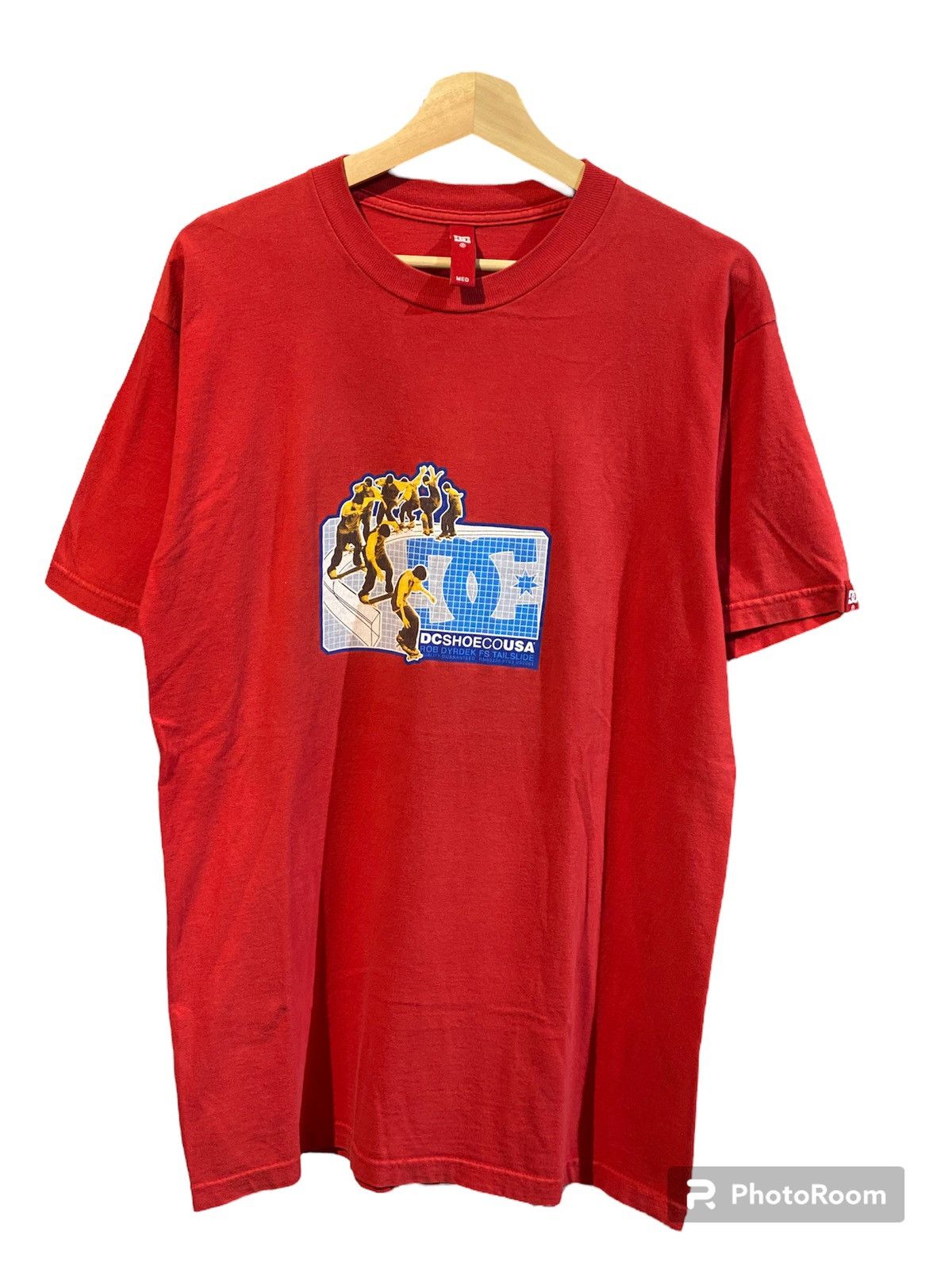 Dc Vtg Y2K DC Shoe Co Usa Rob Dyrdek FS Tailside Red Tee | Grailed