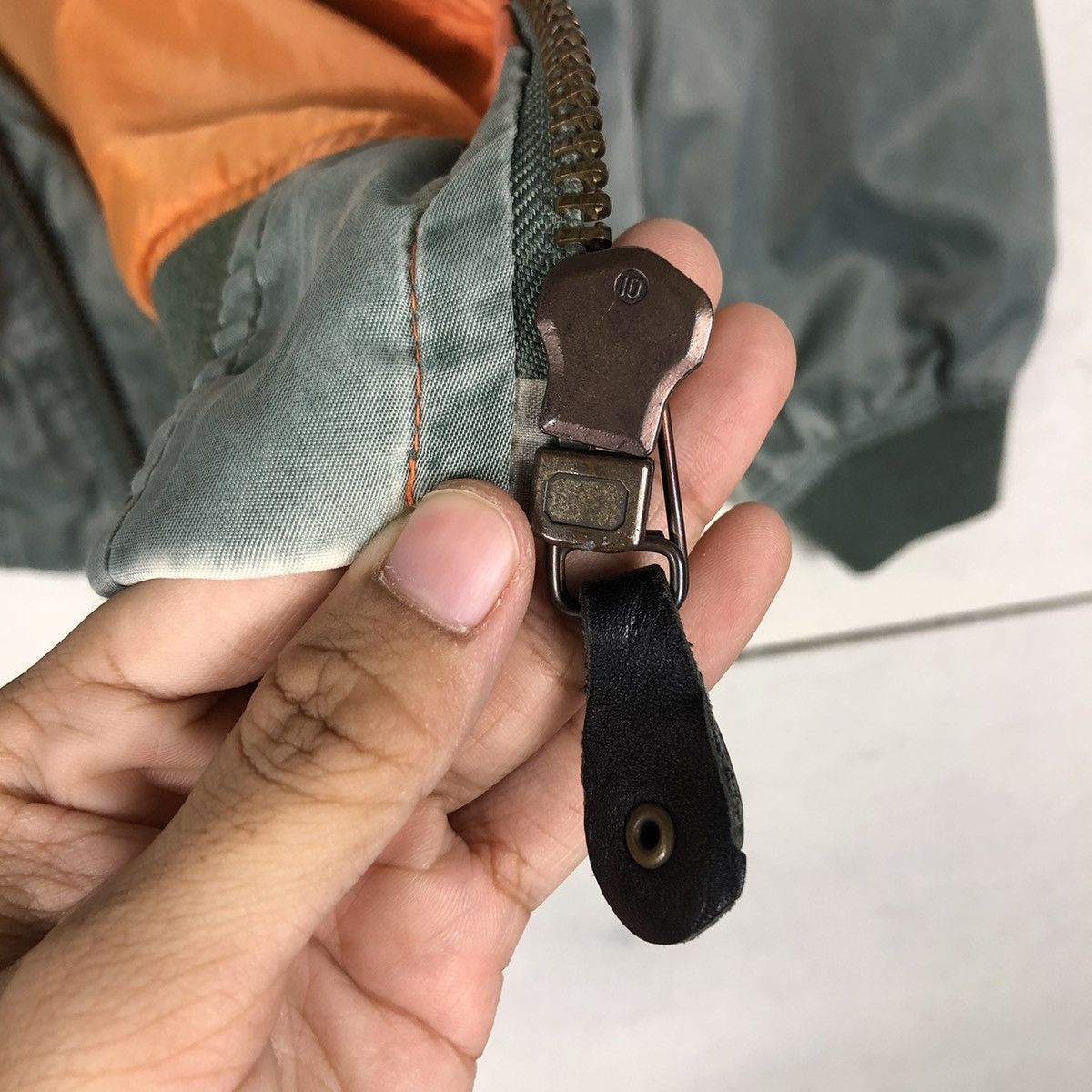 Vintage 📌VINTAGE MILITARY BOMBER FLY JACKET BUZZ RICKSON DESIGN Size US L / EU 52-54 / 3 - 18 Thumbnail