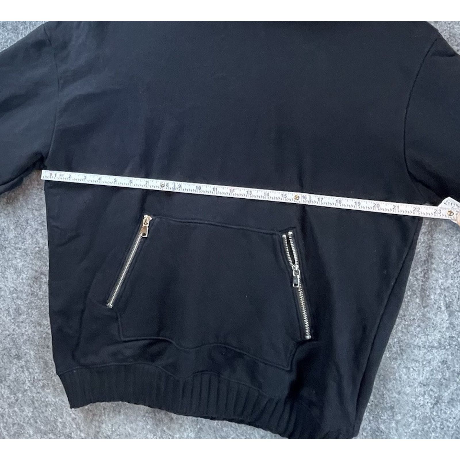 MNML MNML Hoodie Mens Large Black Zip Kangaroo Pocket Modern Size US L / EU 52-54 / 3 - 5 Thumbnail