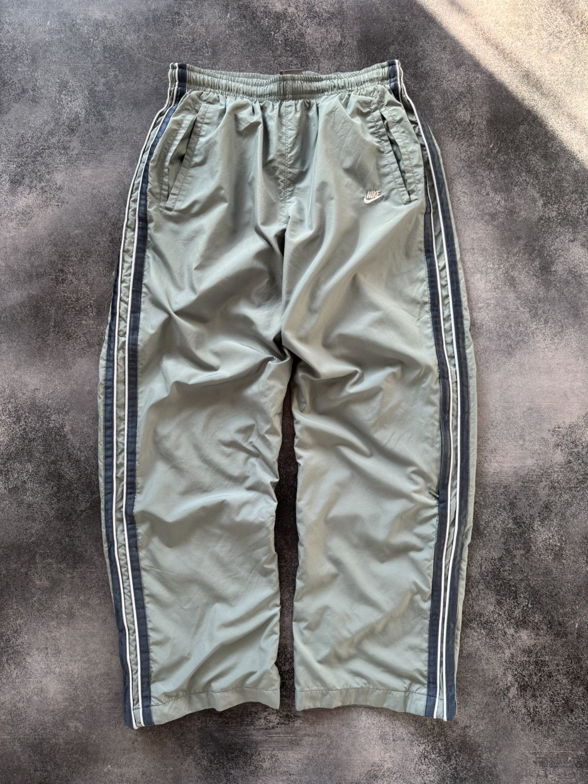 Nike Vintage Nike Track Pants Drill Y2K style Swoosh Size US 34 / EU 50 - 1 Thumbnail