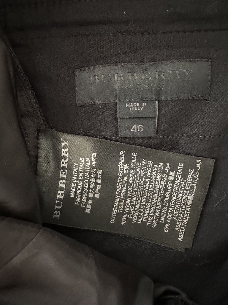 Burberry Prorsum Burberry Prorsum Black Wool Tuxedo Set – Size 46 (Slim Fit) Size 36R - 6 Thumbnail