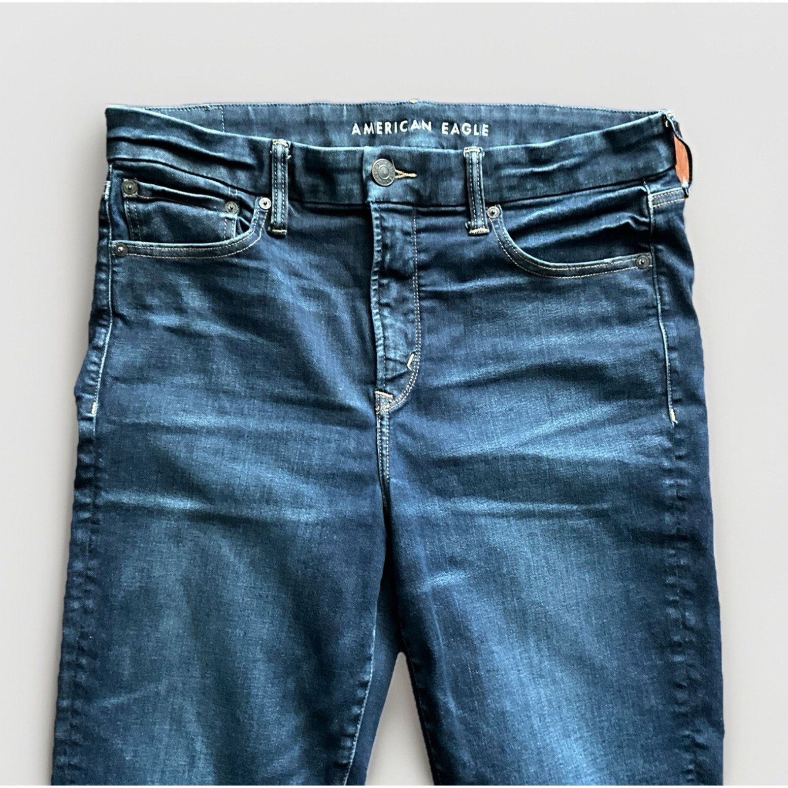 American Eagle Outfitters American Eagle 14L Super Hi-Rise Stretch Luxe Jeggings Jeans Size 36" / US 14 / IT 50 - 8 Thumbnail