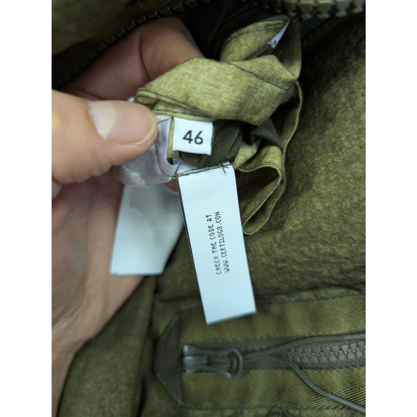 C.P. Company o1rshd1 Co-Ted Goggle down jacket in olive green Size US S / EU 44-46 / 1 - 15 Thumbnail