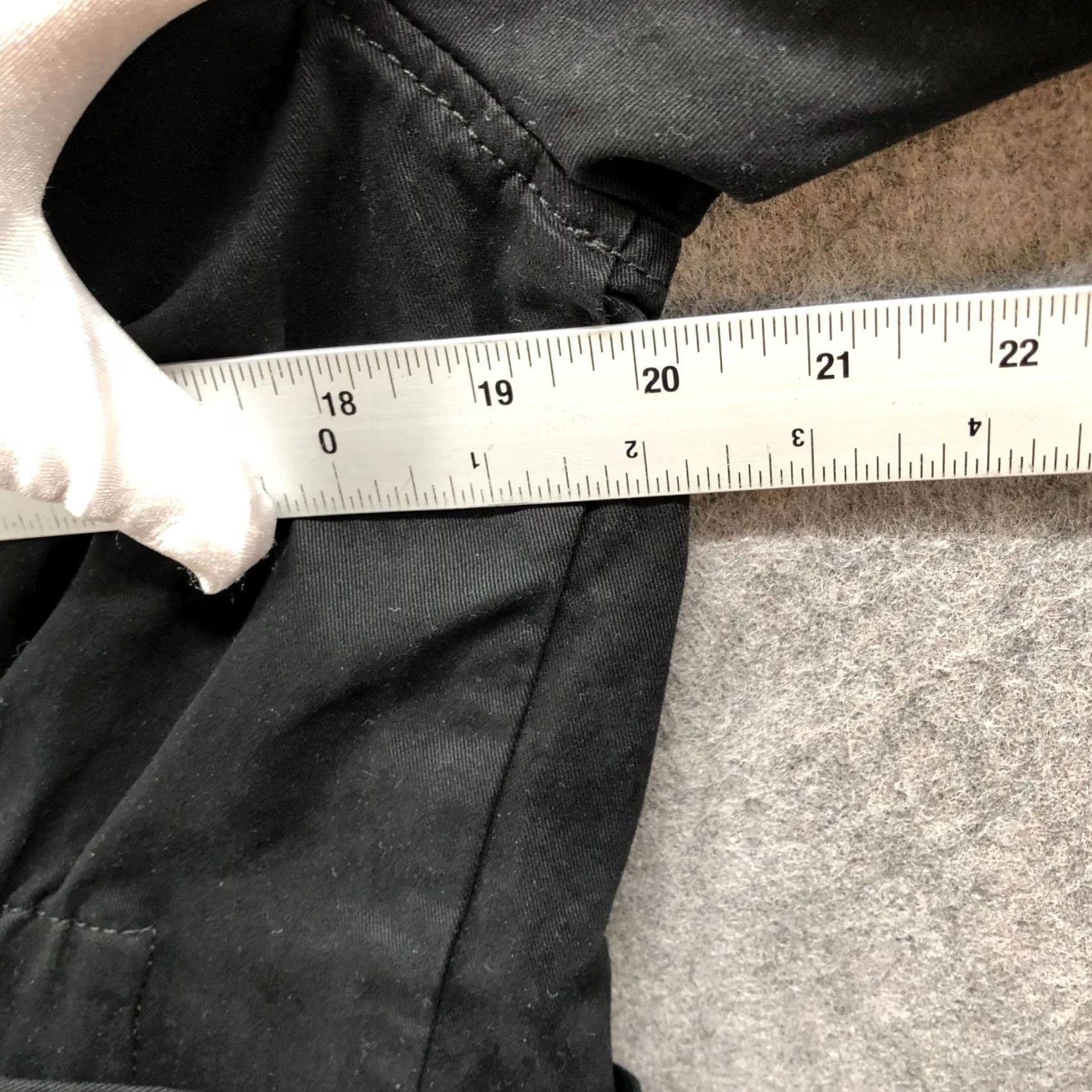Banana Republic Banana Republic Utility Tie Waist Jacket Womens XSP Black Cotton Twill Chore Size XS / US 0-2 / IT 36-38 - 7 Thumbnail
