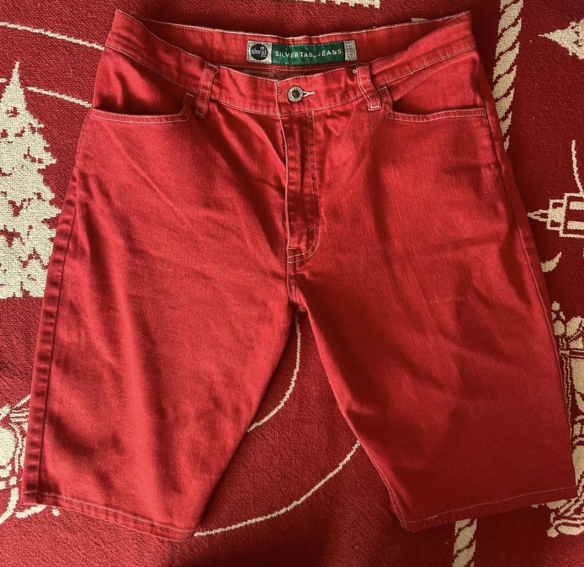 Levi's Beautiful red SilverTab Levi’s jean shorts Size US 30 / EU 46 - 1 Thumbnail