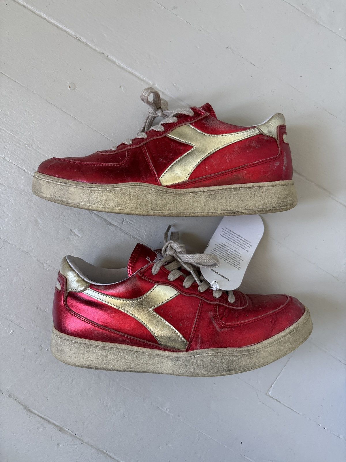 Diadora Diadora Heritage Metallic Red like Golden Goose Dunk Size US 10 / IT 40 - 8 Thumbnail