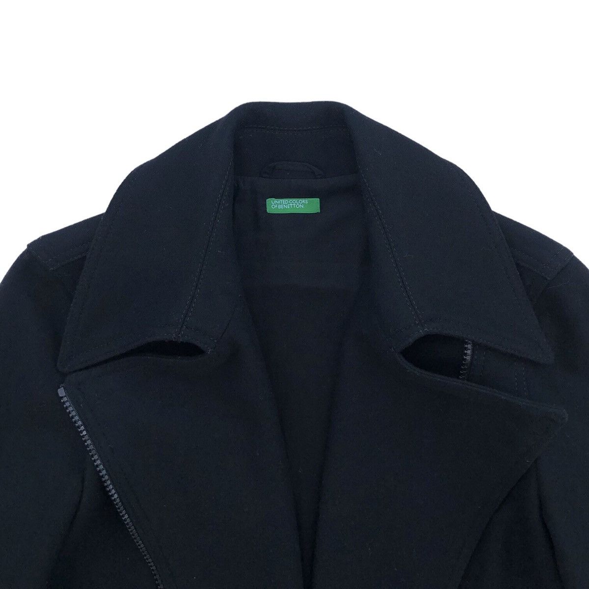 Benetton Grails‼️United Colors Benetton Zipper Blazer suit slim black Size US M / EU 48-50 / 2 - 17 Thumbnail