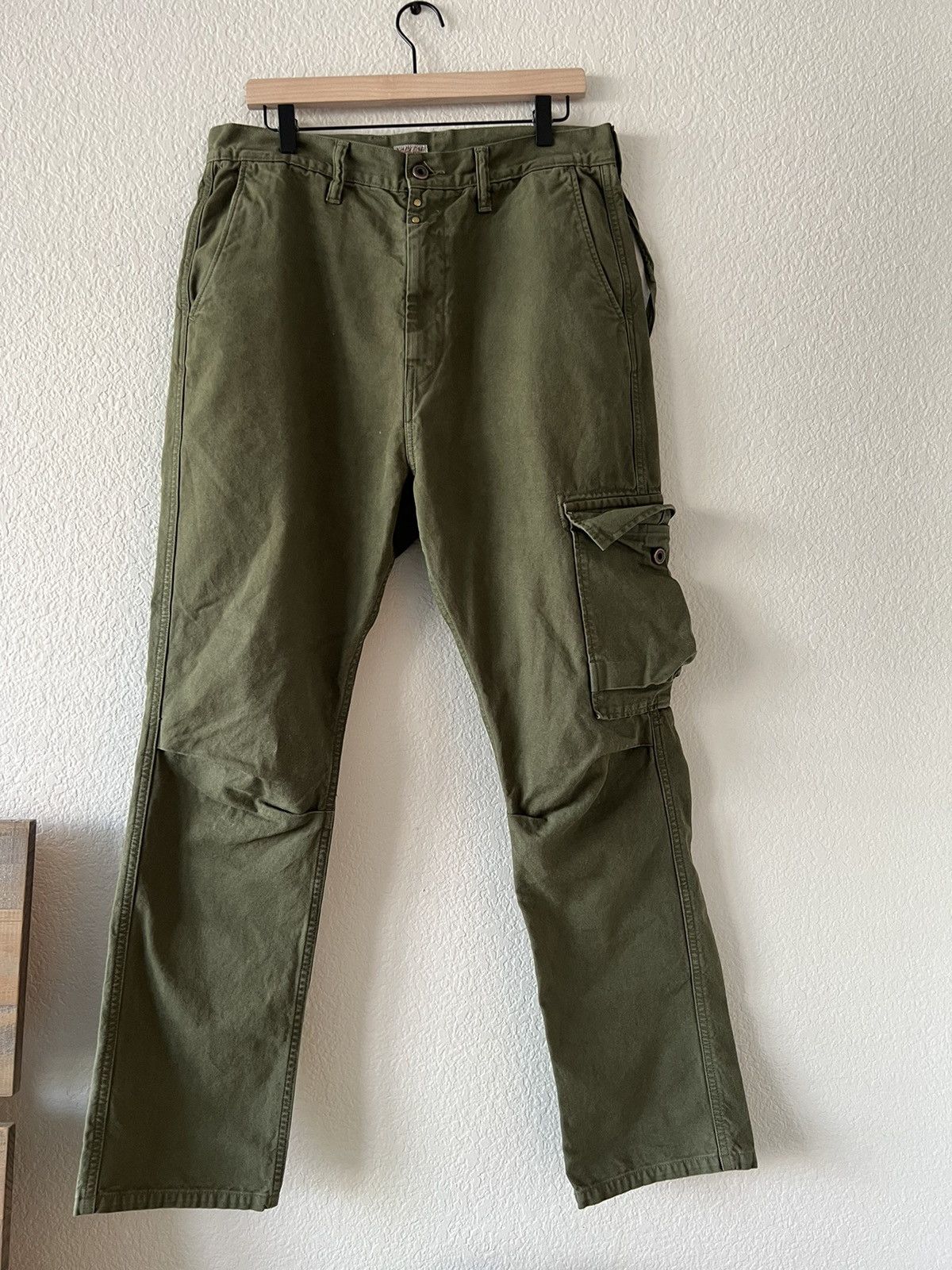 image of Kapital “Ringoman” Cargo Pants in Green, Men's (Size 34)